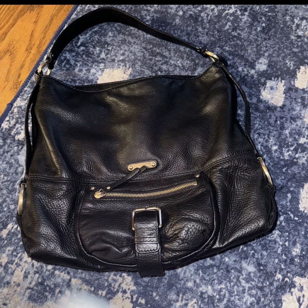 Michael Kors Black Leather Shoulder Bag